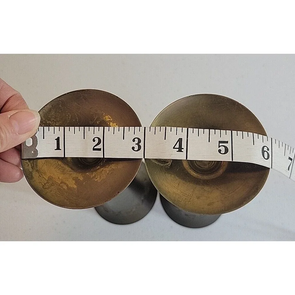 Brass Bud Vase Pair Vintage Etched Floral Farmhouse Decor Antique Gold